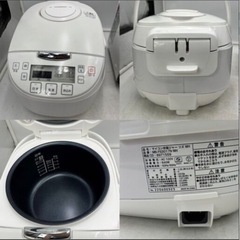 【❗️✨キッチンを豊かに✨❗️】カラーラ ノンフライヤー🌟ニトリ 炊飯器（コードなし）🌟Abitelax オーブントースターの画像