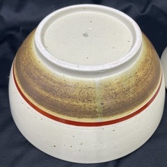 1273😺砥部焼　梅山窯　未使用　とべ　梅山　サラダボール　直径24.5cm 高さ10.5cm 2点　まとめての画像