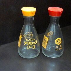 キッコーマン　☆醤油、醬油差し空瓶　☆ソース、ソース差し空瓶　☆...