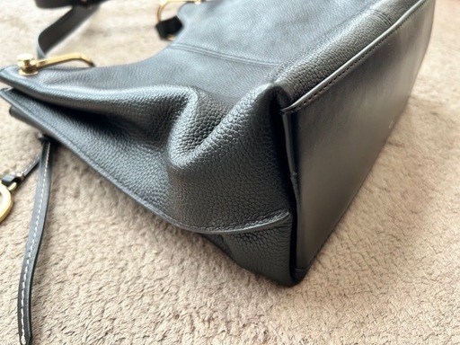 MICHAEL KORS ブラック レザー ショルダーバッグ