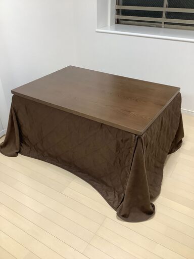 【再出品】家具調 こたつ (こたつ布団は付属しません）幅120×奥行80cm  WEX-HD120H4N-FSET(WBS)