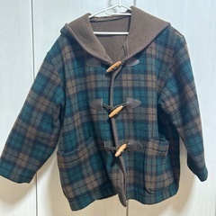 ⭐︎決まりました⭐︎ダッフルコート　チェック柄　グリーン　ブラウ...