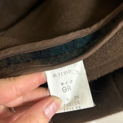 ⭐︎決まりました⭐︎ダッフルコート　チェック柄　グリーン　ブラウン　日本製　M相当の画像