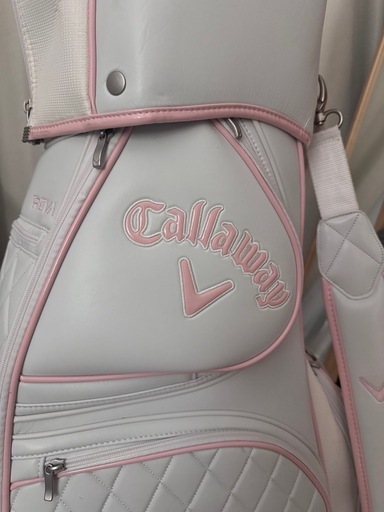 【美品】Callawayキャディバッグ ホワイトピンク