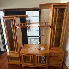 ファミリー用テレビ台収納付き