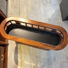 【12／15商談中】　　イタリア製 アンティーク Demain ドマン ワゴン 2段 プランターワゴン ガーデニング 木製 ★買取帝国 志木店の画像