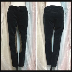 ꒰23区꒱コーデュロイ ストレートパンツ 黒 カジュアルの画像