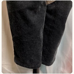 ꒰23区꒱コーデュロイ ストレートパンツ 黒 カジュアルの画像