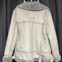 美品　レディース　スウェードムートンコート　ジャケット　アウター　ホリスターの画像