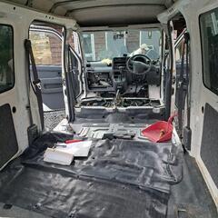 ☆ハイゼットカーゴ☆ハイルーフ☆4WD☆車検２年付き☆パワーウィンドウ☆希少切り替え四駆☆４速オートマ☆新品１４インチホイール新品ダンロップスタッドレスタイヤ☆整備済みの画像