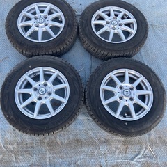 スタッドレスアルミホイル付き145/80/13