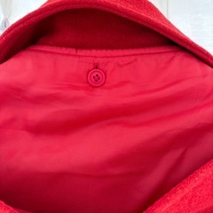 赤いダッフルコート🧥の画像