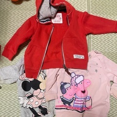 冬服スウェットパーカー80H&M、next