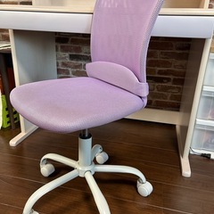 学習机・椅子セット(交換用新品引き出し前板付き)の画像