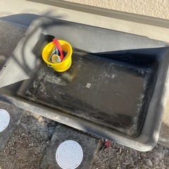 (値下げ不可)簡易砂場+砂場用玩具