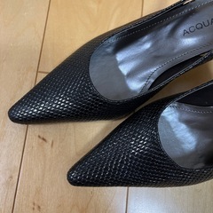 レディースパンプス23.5cm(黒)の画像