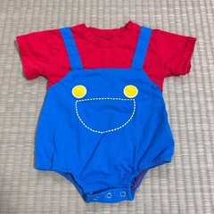 【66サイズ・着用1回のみ】マリオロンパース