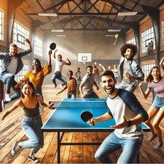 みんなで卓球🏓 Table Tennis Together