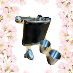 【雑貨-1】アウトレット★未使用品★スキットル・4点セット★ステンレス★の画像