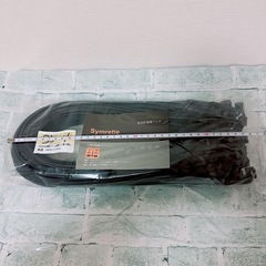 結束バンド　9×650mm 50本　タイラップ　ダブルスナップ　ブラックの画像