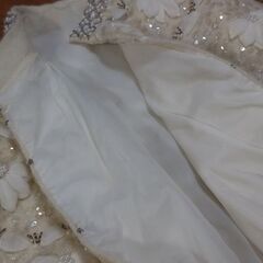 ◆【中古】　　《婦人用・温かいケープ》　●総スパンコールと、アップリケが豪華です。♪　※裏生地付きで、温かいです。の画像