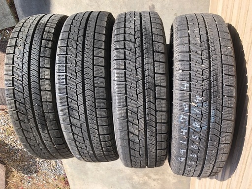 冬タイヤ ★ 155/65R14 ★ ホンダ純正アルミ付き軽自動車用スタッドレス ★ ブリヂストン★ バリ山深溝セット