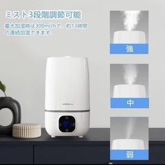 ✨新品✨大容量　静音　多機能　抗菌　超音波式加湿器　抗菌フィルターセットの画像