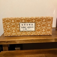 ミニチュア屏風・衝立て　白雲石制品　中国美術品の画像