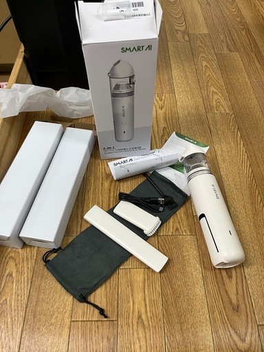 SmartAI ハンディクリーナー 車用掃除機 16000Pa 強力吸引 40分連続稼働 4in1電動車載ミニポータブルコードレス掃除機 折りたたみ式ブロワー搭載 USB充電 0.5kg超軽量 静音 小型 業務用/キーボード掃除/車内清掃/家具/家庭用（H3）