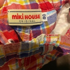 miki HOUSE✨チェック柄 ボトムス✨80サイズ✨の画像