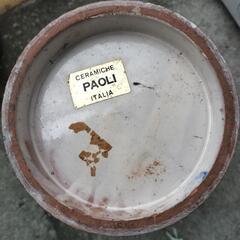 イタリア製　陶器　壺　花瓶の画像