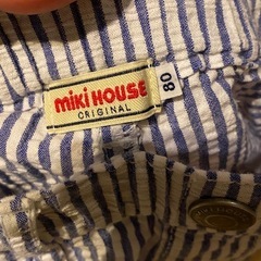 miki HOUSE✨ストライプボトムス✨80サイズ✨の画像