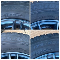 値下げ！175/65/14 スタッドレスPCD100 4穴 ET38 5.5J ルノー　カングー　ロードスターなどの画像