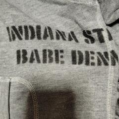 新春お値下げ今月のみグレーパーカーLサイズBACKNUNBERの画像