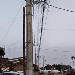 縦看板を撤去します。の画像