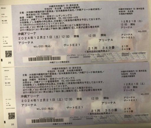 大相撲　沖縄場所チケット