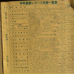 レア！学研書籍　中学道徳レコード集の画像