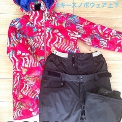 美品🩷お値下げ上下セットレディース　スノボウェアピンク/ズボンロ...