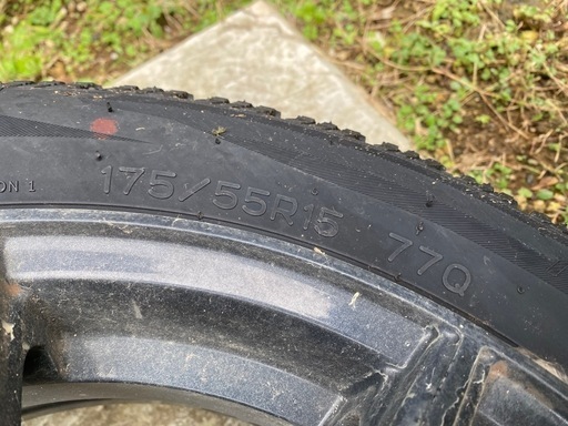 【お譲り先決定】NANKANGスタッドレスタイヤ175/55R15