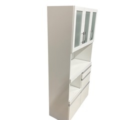 食器棚　家具　白色　棚　キッチン収納　　の画像