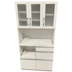 食器棚　家具　白色　棚　キッチン収納　　の画像