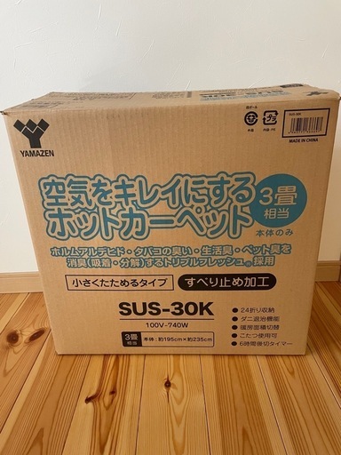 【受け渡し者決定しました！】ホットカーペット　3畳用