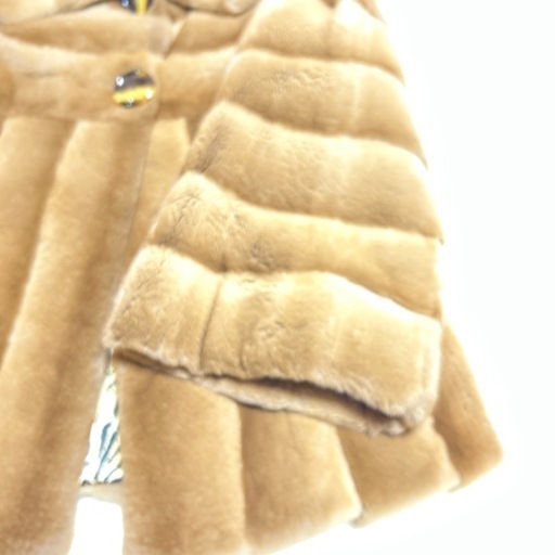 値下げ高級品、美品、逸品、ETERNA FUR 毛皮コート ベージュ