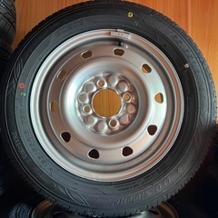 新品　
ダンロップ155/65Ｒ13 73S ノーマルタイヤとホ...