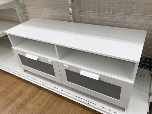 ★ジモティ割あり★ IKEA テレビ台 ホワイト H54×W121×D41 クリーニング済み KJ7324