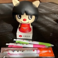 太陽生命　かけつけ隊貯金箱　ボールペン