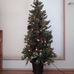 130cmクリスマスツリー　簡単組立、雪化粧