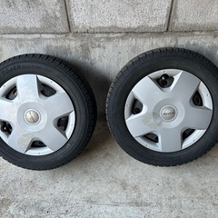 13インチ　冬タイヤ　ホイールセット　軽自動車　鉄チンホイールの画像