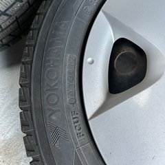 13インチ　冬タイヤ　ホイールセット　軽自動車　鉄チンホイールの画像