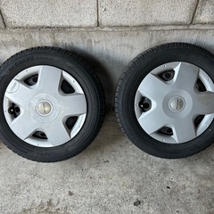 13インチ　冬タイヤ　ホイールセット　軽自動車　鉄チンホイールの画像